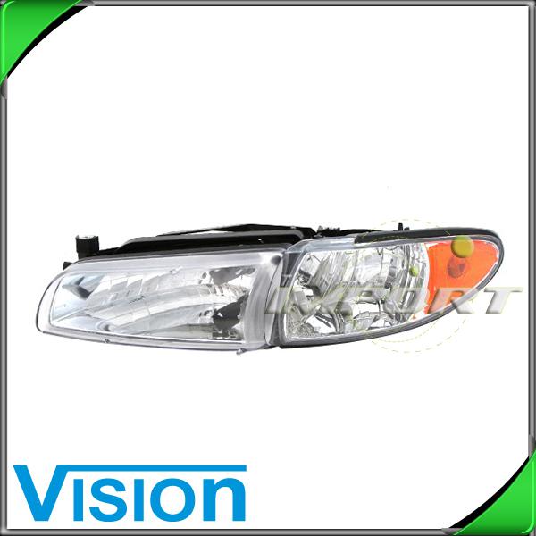 Driver side left lh headlight lamp assembly replacement 97-03 pontiac grand prix