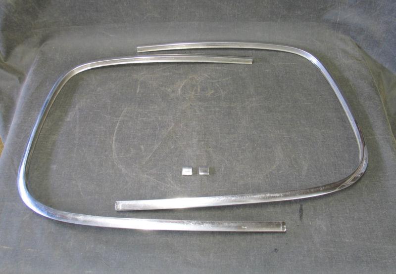 1949 1950 1951 1952 chevrolet ~ fleetline ~ rear window ~ four piece trim set