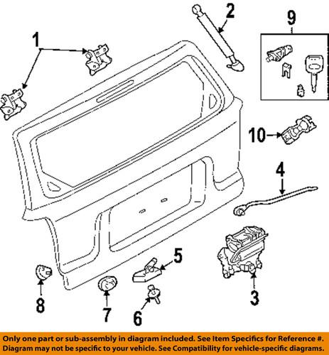 Ford oem 6l8z-78406a10-a lift support/hatch lift support