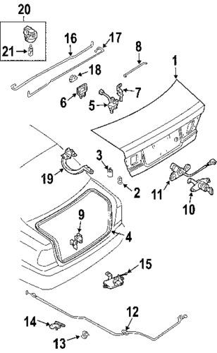 Nissan h46605m000 genuine oem factory original lock cylinder