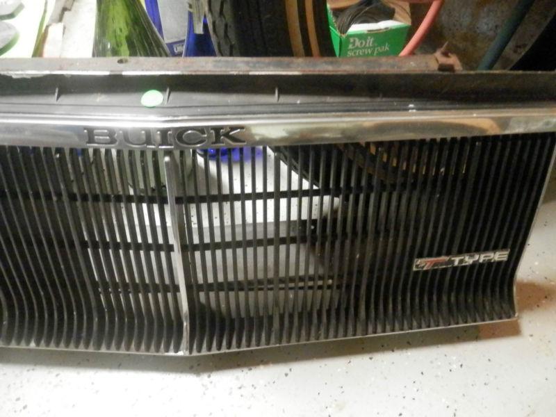 Buick grand national t-type turbo barn fresh stock black & chrome grille regal