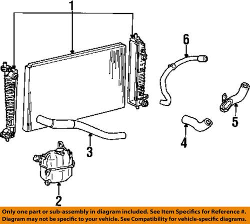 Ford oem xf2z8291aa radiator-extension pipe