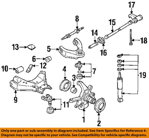 Nissan oem 5447031g00 front suspension-tension rod