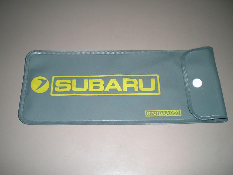 2011 subaru impreza jack empty tool kit pouch holder oem tools bag