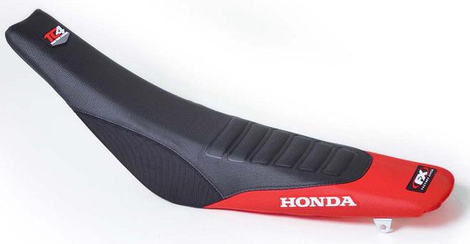 Factory effex seat cover tc4 without bump black with red for honda crf450 2013