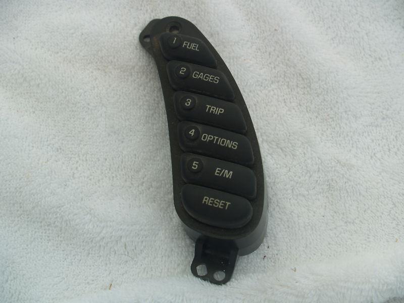 1997-2004 corvette info center switch fuel trip 