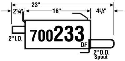 Ap exhaust 700233 exhaust muffler-muffler