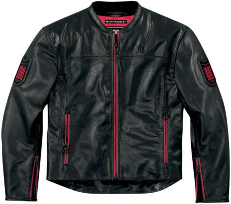 Purchase ICON 1000 CHAPTER PURSUIT BLACK MENS LEATHER MOTORCYCLE JACKET ...