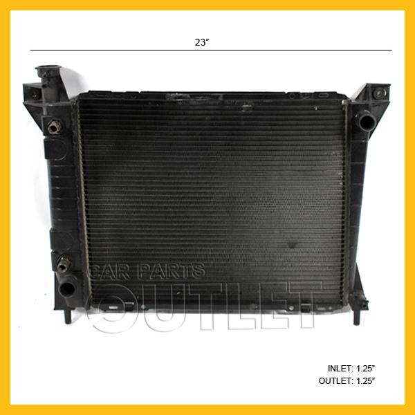 1986-1989 1990 celebrity 2.5 l4 radiator 86 87 88 89 90 a/t  2.8 v6 26"core 1row