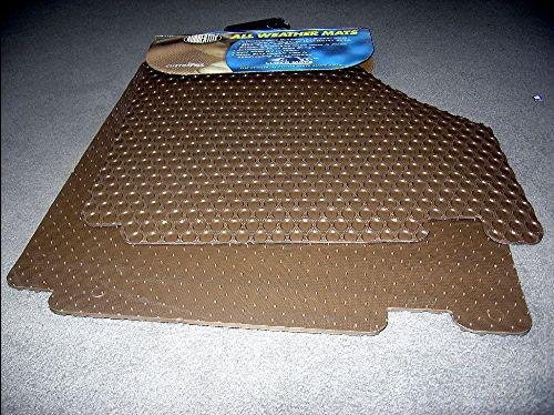 01-05 ferrari modena spider tan custom rubber floormats