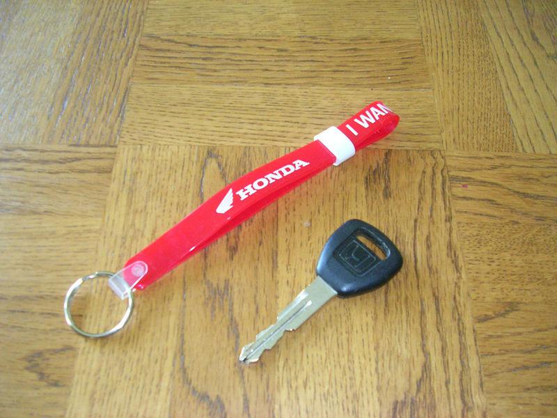 Honda i wanna ride key ring cbr shadow goldwing 450r 400ex foreman rancher rebel