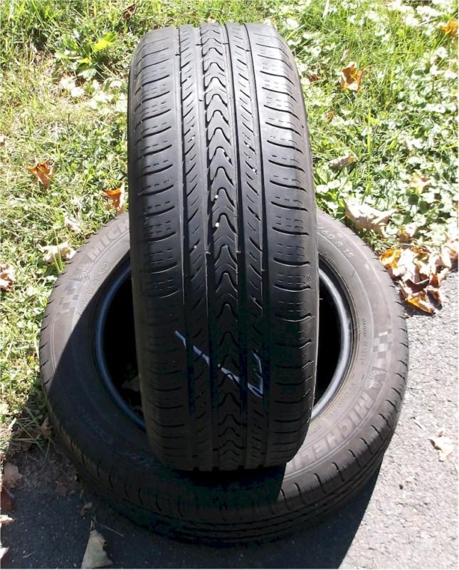 2 michelin   blackwall  used tires, p195-60-r15