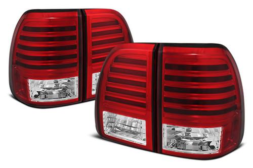 Spyder llx47003rc lexus lx red euro tail lights rear stop lamps w leds