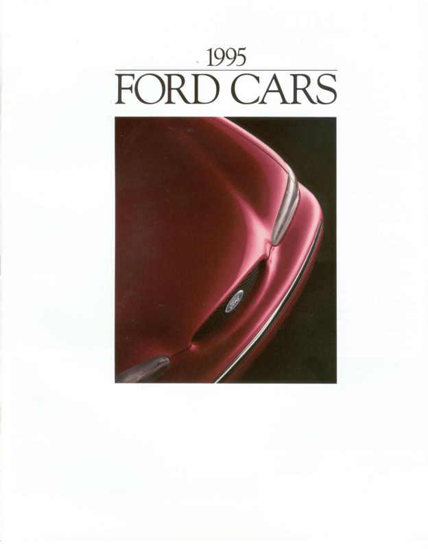 1995 ford car full line sales brochure folder mustang original excellent cond