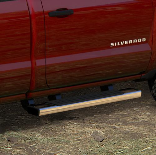 2014 silverado & sierra crew cab 6" chrome oval side assist step bars 22805442