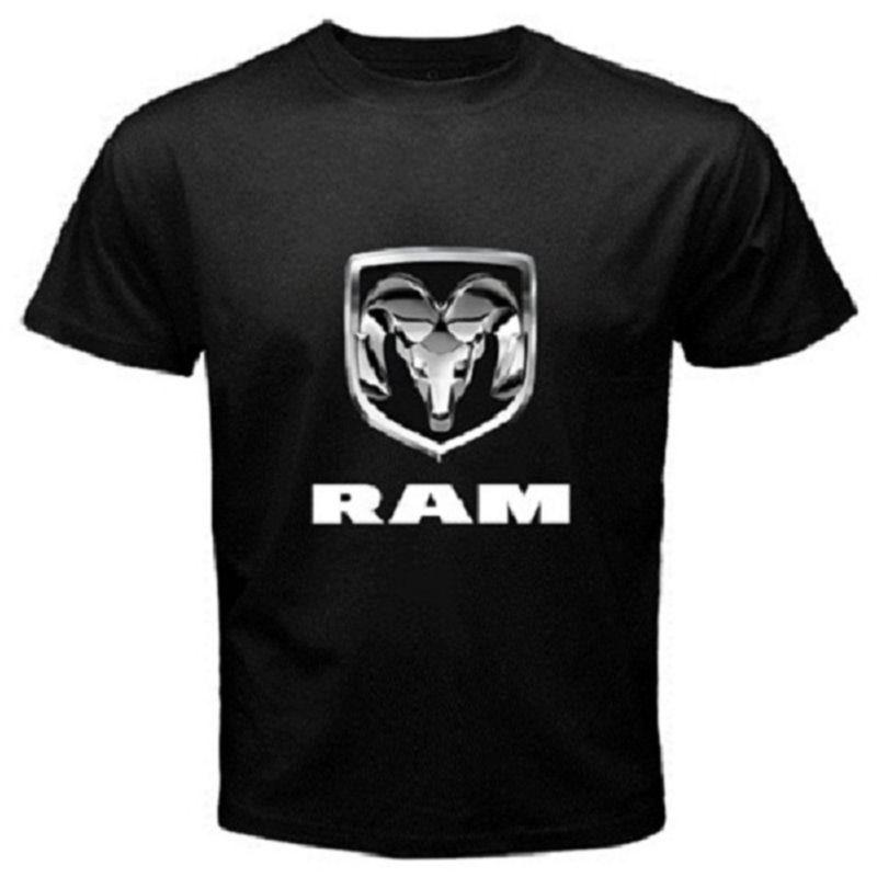 Dodge ram truck car motor logo black men's t-shirt size s m l xl 2xl