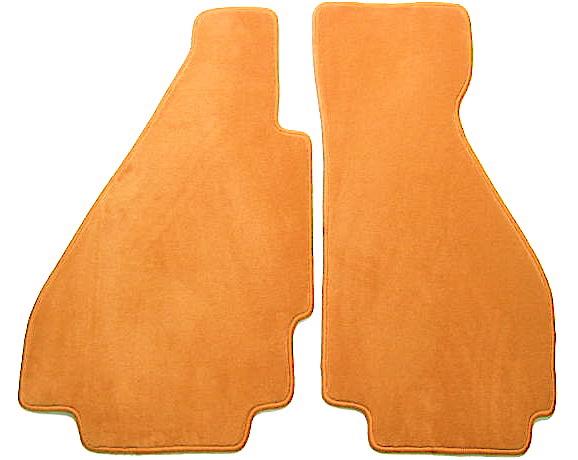 Medium tan vel. floor mat set for ferrari 308 gts