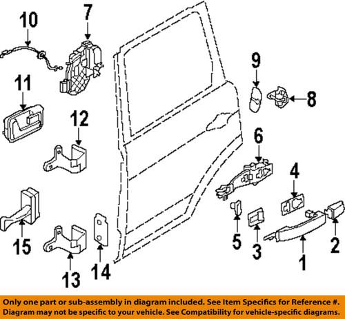 Land rover oem fqm500390 door lock actuator motor/door lock motor