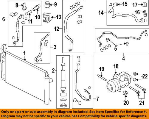 Ford oem ct4z-19835-g a/c hose/a/c refrigerant liquid hose