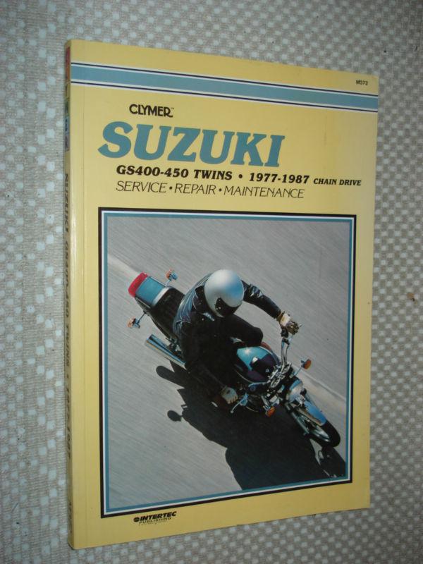 1977-1987 suzuki gs400 gs450 twins motorcycle service manual shop book repair  