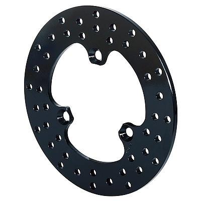 Wilwood disc brakes cross-drilled 160-3458  black steel rotors -  wil160-3458