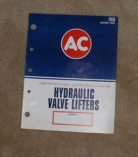 1968 hydraulic valve lifters wholesalers & dealers catalog