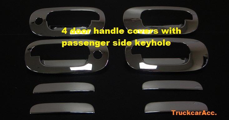 98 99 00 01 03 dodge durango 97 98 99 2000~04 dakota chrome 4 door handle covers