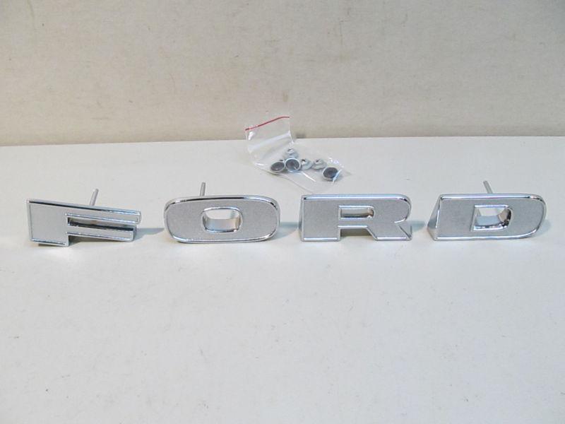 New 1973-1977 ford f-100 f-150, f-250, f-350 truck chrome grille letters