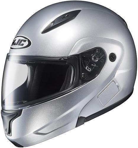 New hjc cl-max-2 modular adult helmet, metallic silver, small/sm