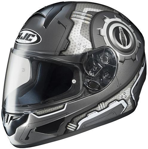 New hjc cl-16 machine full-face adult helmet, mc-5/black/gray/white, small/sm