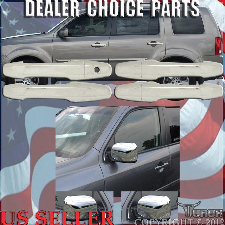 Honda pilot 2009-2013 chrome door handle covers and mirror covers no blinker