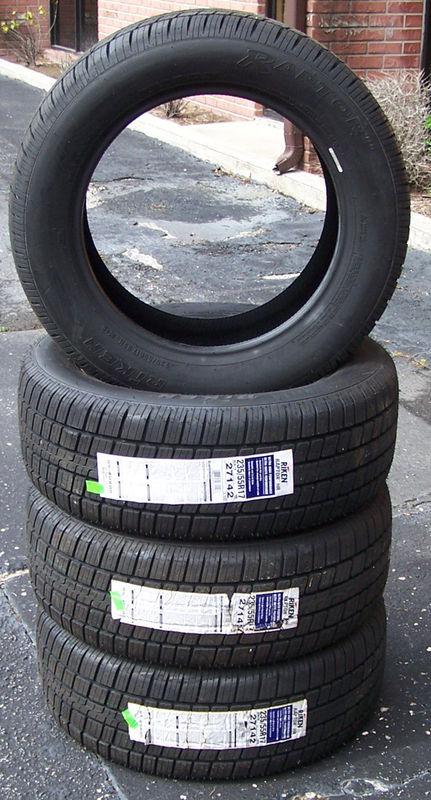 Set of 4 brand new 235/55r17 riken raptor hr all season tires