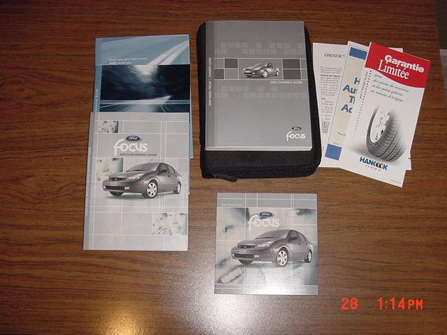 2002 ford focusowners manual with interactive owners cd