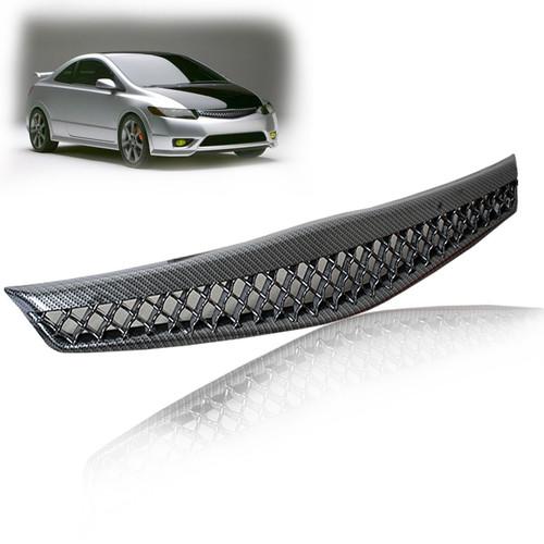 2006-2008 honda civic 2d 2dr coupe carbon looks style mesh front grill