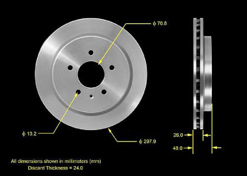 Bendix prt5607 rear brake rotor/disc-disc brake rotor