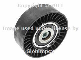 Bmw e60 e82 e88 e90 drive belt idler pulley (90mm) oem + 1 year warranty