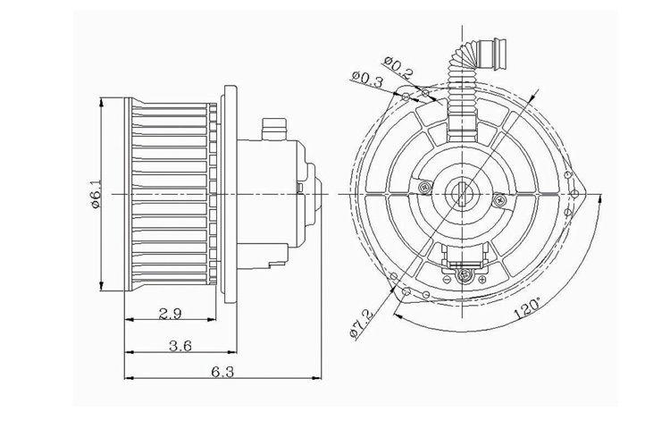 Replacement blower motor asy nissan pathfinder infiniti g20 i30 qx4 272207j201