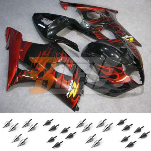 Free bolt kit! body frame fairing kit for suzuki gsx r 1000 k3 2003 2004 paa