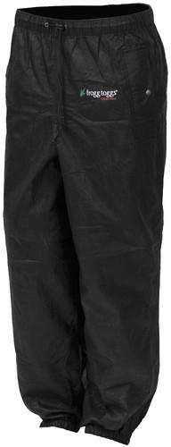 Frogg toggs men's pro action black rain motorcycle pants size medium