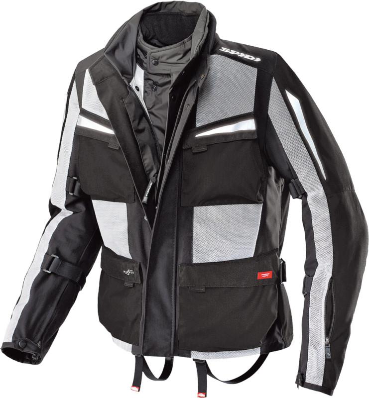 Spidi sport s.r.l. net force h2out motorcycle jacket black/gray medium