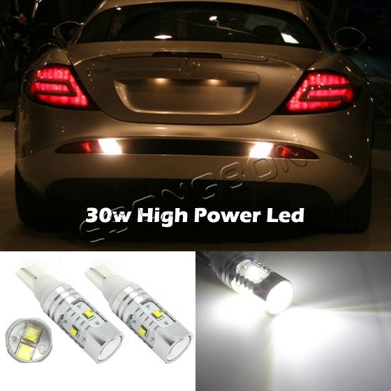 2x cree xb-d high power 30w 6000k white 921 led back up reverse led light bulbs