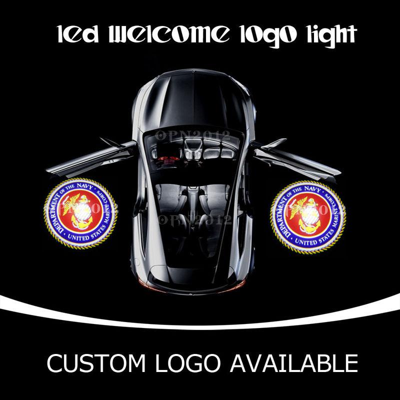 Usmc-united states marine corps car door projector ghost shadow led logo light 