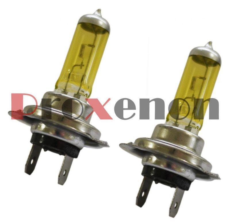 H7 yellow 100w 3000k xenon gas halogen headlight #sm4 lamp 2x bulb for high beam