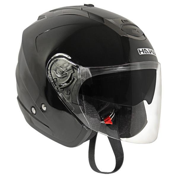 New hawk cruz-r black/anthracite dual visor open face helmet motorcycle s-2xl