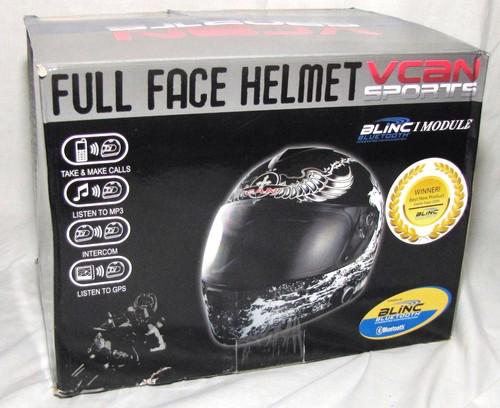 Vcan sports full face helmet with blinc i module 846267000755
