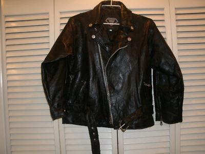 Genuine leather motorcycle jacket~size 14~lots of zippers-snaps-seams-sweeet!!!