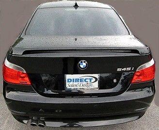 2004-2009 bmw 5 series e60 factory style rear trunk wing spoiler (unpainted)