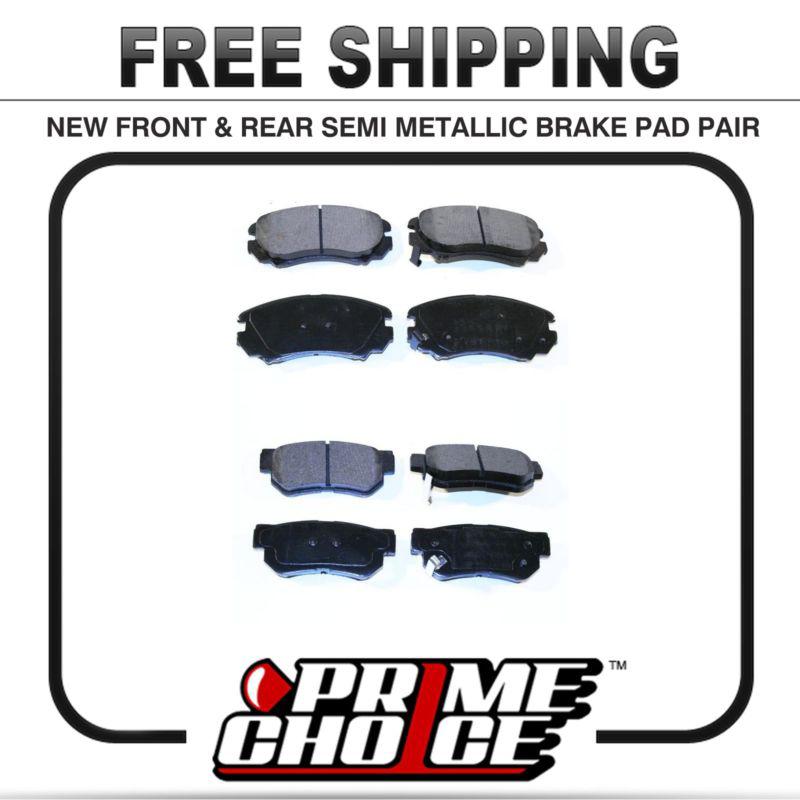 Premium front & rear metallic disc brake pads 2 full complete sets 4 pair 8 pads