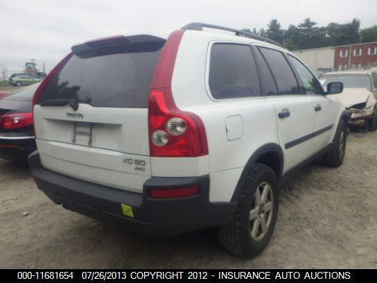 2003-2006 volvo xc90 passenger tail light upper 1273370