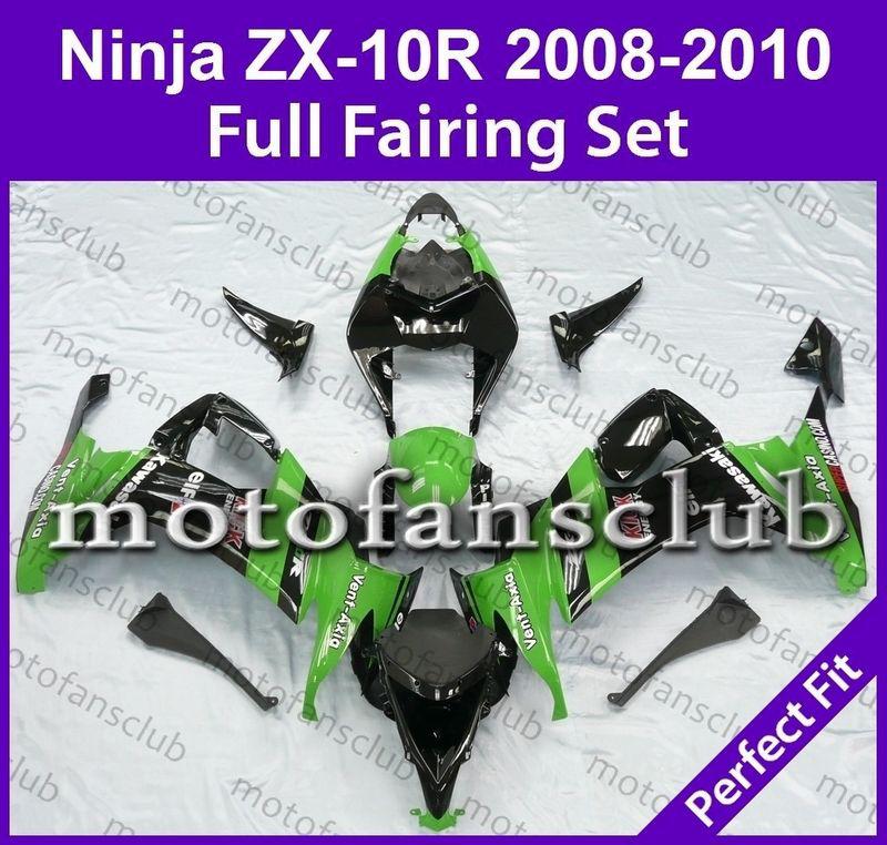 Fit kawasaki 08 09 10 zx 10r zx10r ninja 2008 2009 2010 fairing bodywork #01 c